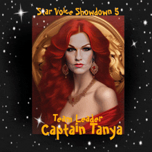 a poster for star voice showdown 5 with a woman with red hair