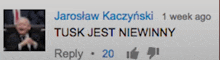 a blurred image of a man with the words tusk jest niewinny below it