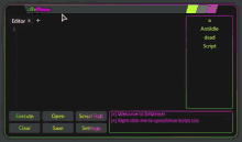 a screenshot of a program called synapse x custom ui