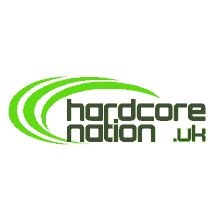 a green logo for hardcore nation uk