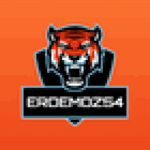 a pixel art of a tiger 's head with the word doomoosh below it