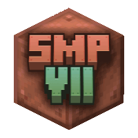 a minecraft logo that says smp vii in green