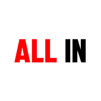 a white background with the word all in in red letters