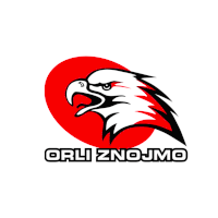 an orli znojmo logo with an eagle head