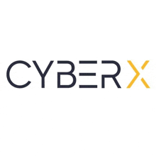 a black and yellow logo for a company called cyber x