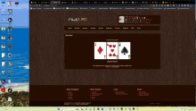 a computer screen shows a screenshot of a blackjack game on filelist