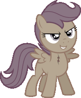 a pony with a lightning bolt on her chest