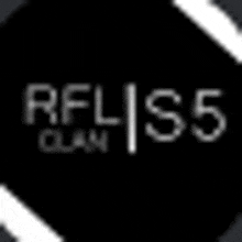 a black and white logo for rfl s5