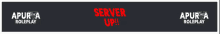 a banner for apurva roleplay says server up