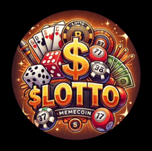 a logo for a lottery game called $ lotto meme coin