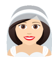 an illustration of a woman in a wedding dress