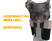 a picture of a mouse with the caption " catstaboli "