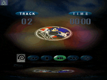 a sonic the hedgehog cd is displayed in a video game