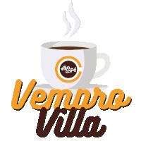 a logo for a cafe called vemaro villa