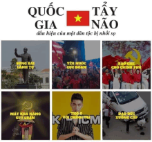 a collage of images with the words quốc gia and tây nao