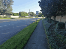 a street with a sign that says speed limit is 40