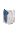 a blurred image of a blue and white box on a white background .