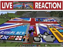 a screenshot of a video game with the words live reaction on it