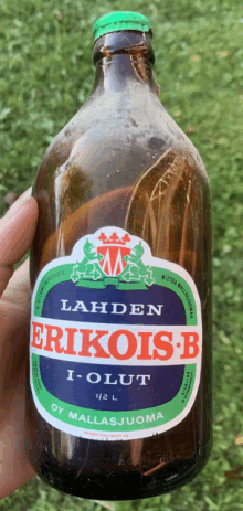 a bottle of lahden erikois b i-olut beer