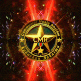 the logo for community music rhythm has a star in the center