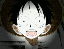 a drawing of monkey d luffy from one piece