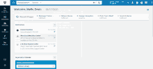 a computer screen shows a list of physical items including checkout checklist and advanced tools