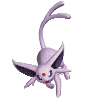 a picture of a purple pokemon with a red eye