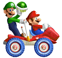 mario and luigi are playing in a mario & luigi toy