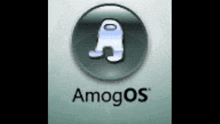 among us logo in a circle with the word amogos