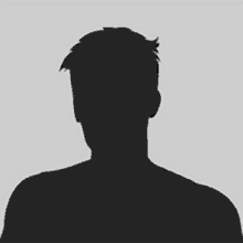 it is a silhouette of a man 's head without a face .