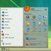 a computer screen with a flower on it and the name abdi on the top