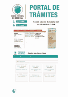 an advertisement for portal de tramites shows a screenshot of the website