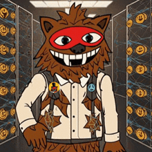 a cartoon drawing of a werewolf wearing a top hat