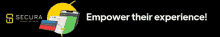 a black background with the words empower their experience