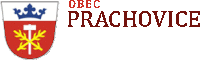 a logo for obec prachovice has a coat of arms