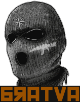 a drawing of a person wearing a ski mask with a star on it