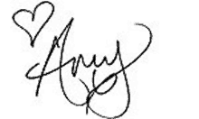 a black and white signature with a heart in the corner .