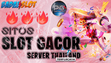 a poster that says sites slot cacor server thailand on it