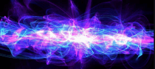 a computer generated image of a purple and blue light