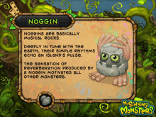 a cartoon drawing of a noggin monster from my singing monsters