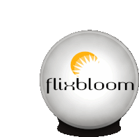 a white ball with flixbloom on it