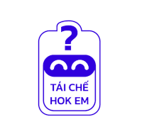 a blue and white logo with a question mark and the words tai che hok em