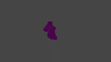 a purple silhouette of a person is floating in the air