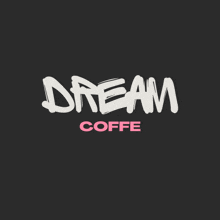 a logo for a coffee shop called dream coffee