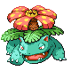 a pixel art drawing of venusaur with a flower on its head .