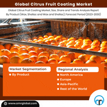 global citrus fruit coating market size share and trends analysis report by product ( wax shellac and wax and shellac )