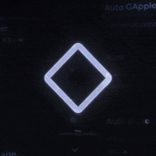 a glowing diamond on a black background with the word auto gapple in the corner