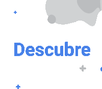 a blue sign that says descubre on it