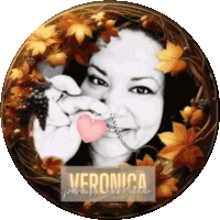 a picture of a woman with the name veronica written on the bottom