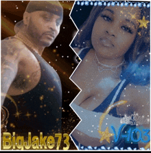 a picture of a man and a woman with bigjake73